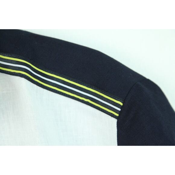 Vintage Carlo Colucci XL Camp Shirt Linen Blend Resort Quiet Luxury Vacation - Picture 11 of 15